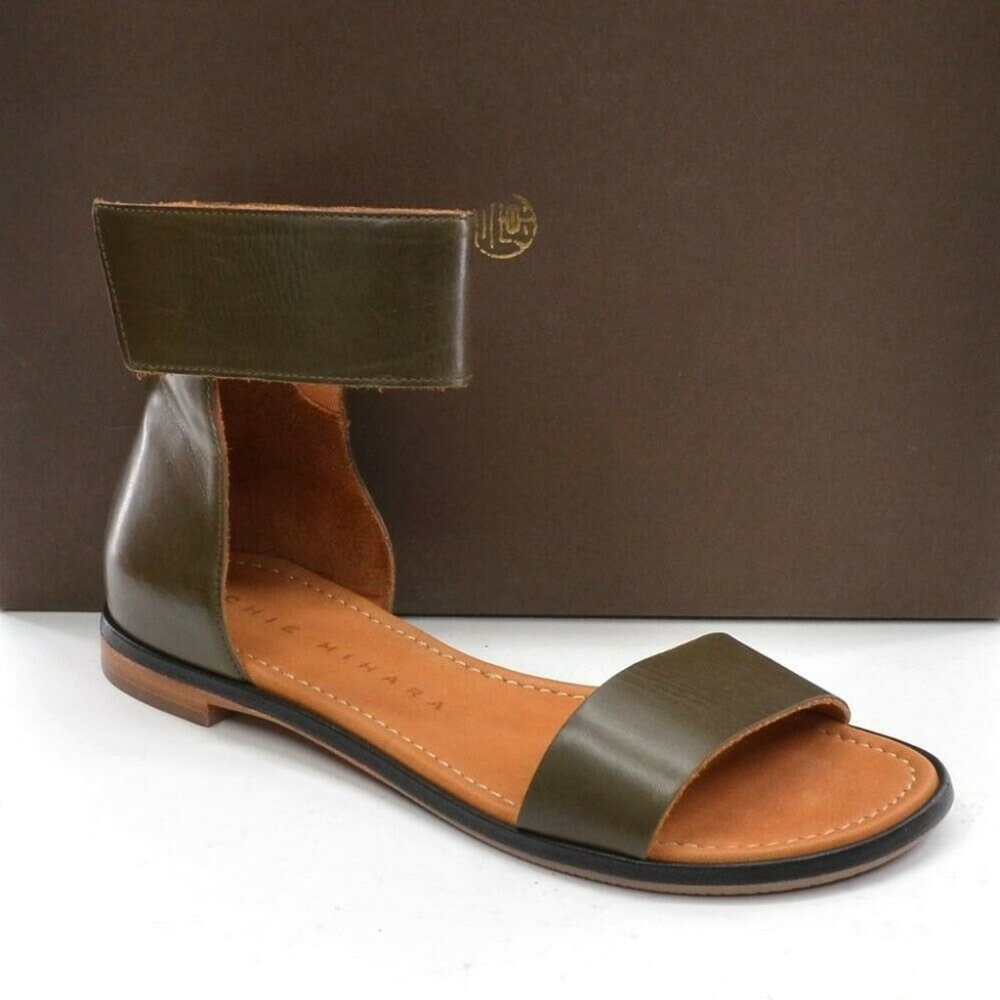 Chie Mihara Willow Brown Ankle Strap Sandal 36 New